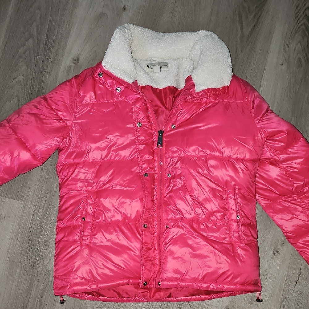 Koolaburra Pink Puffer Jacket Quilted Insulated